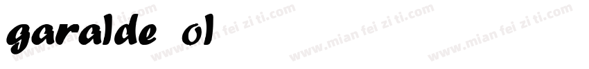 garalde ol字体转换